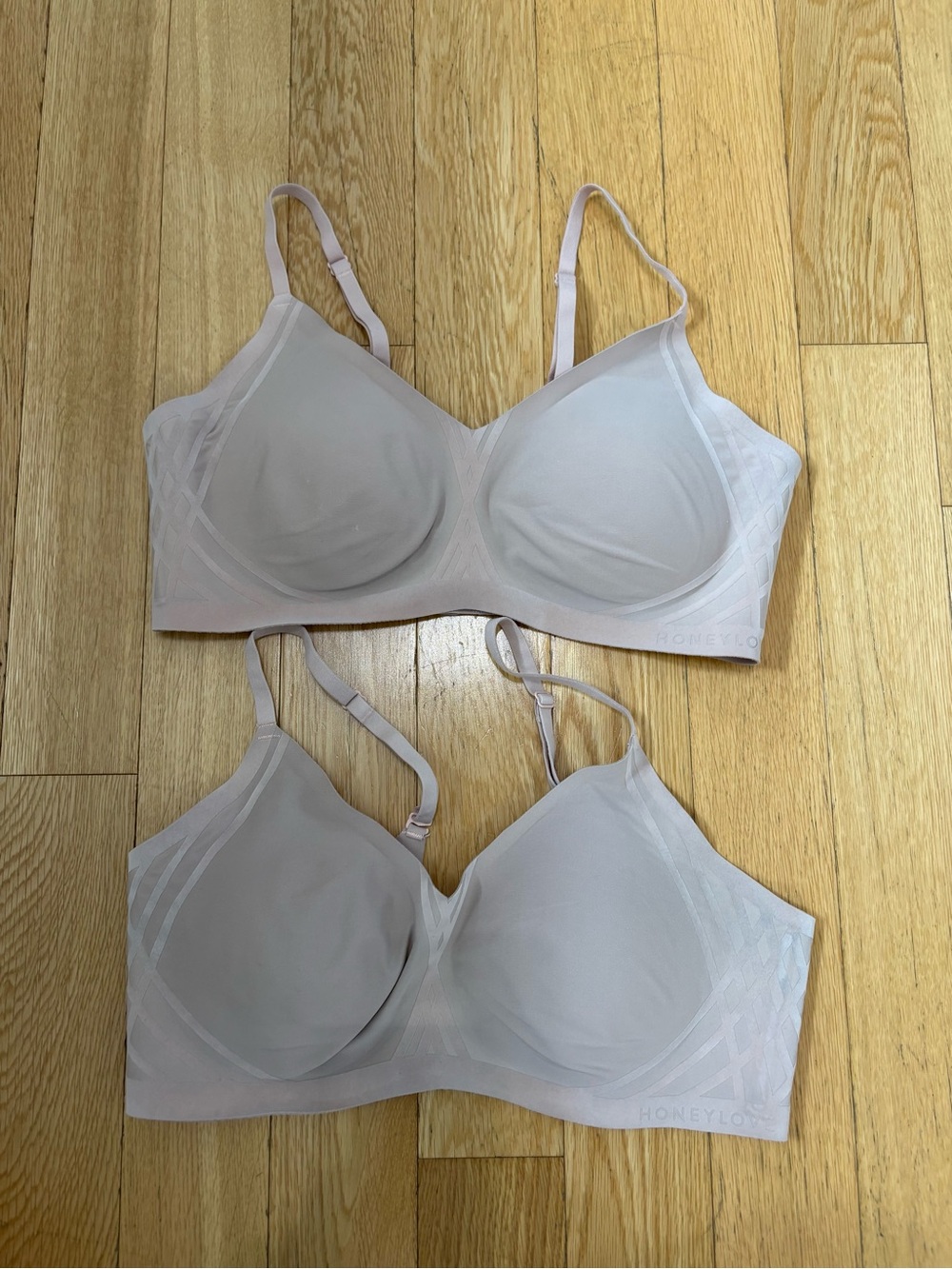 Honeylove Silhouette Wireless Bra Bundle Moondust Medium Elevated Basics